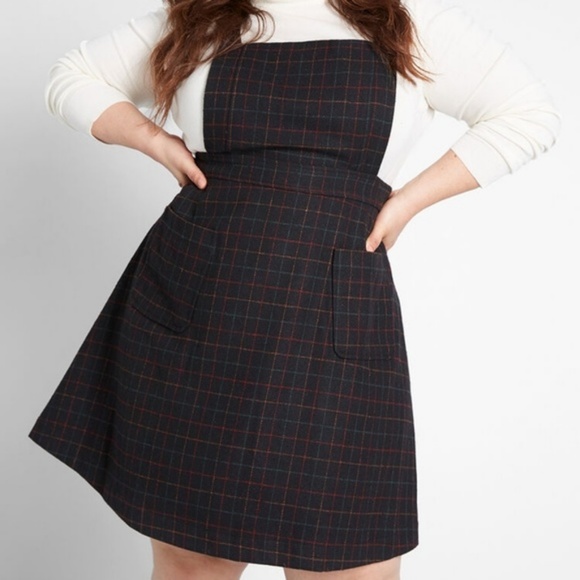 Modcloth Dresses & Skirts - Modcloth Ode to Excellence Plaid Wool Blend Jumper
